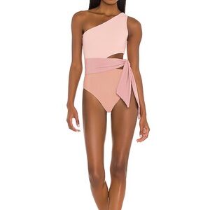 Beach Riot Carlie One Piece - Color Blush Combo. Size Medium. Worn once!
